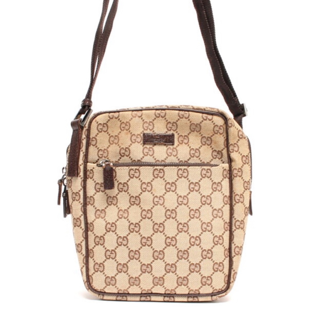 Gucci GG Pattern Canvas Mini Crossbody Bag